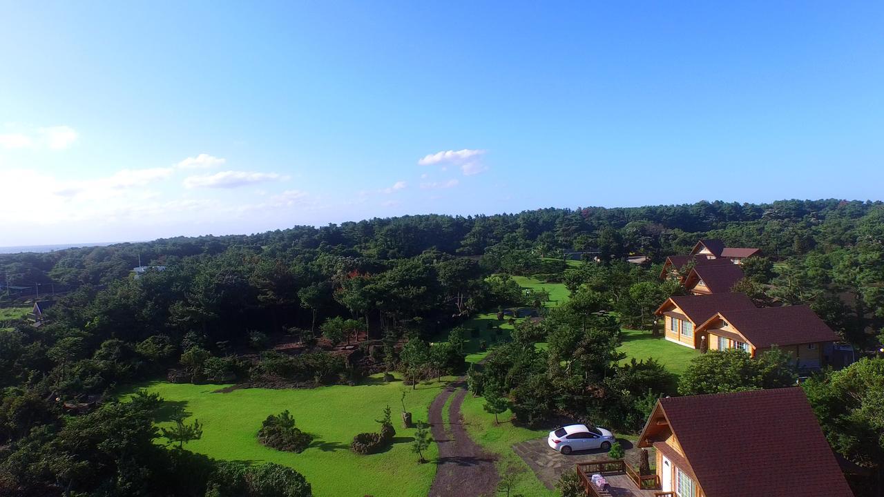 Jeju Bille Log Pension Согвипхо Экстерьер фото