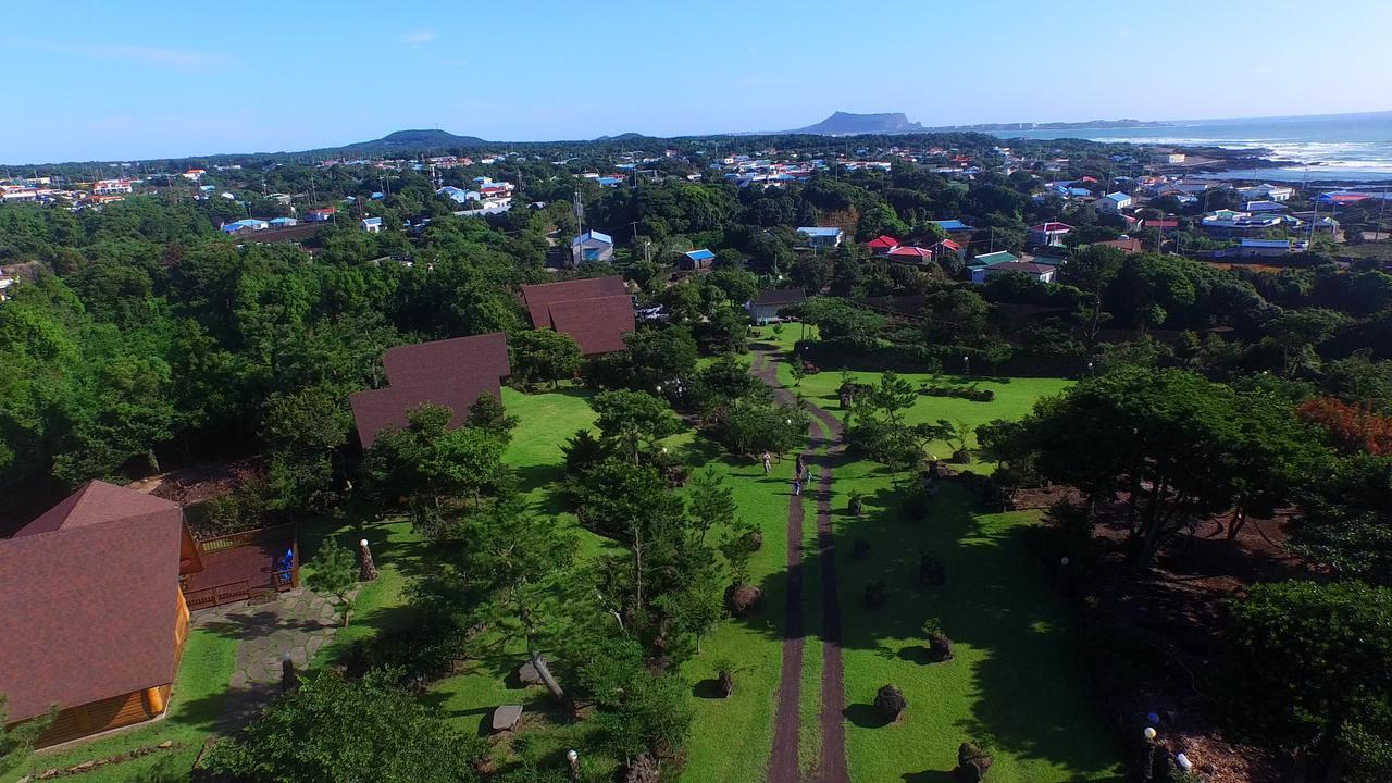 Jeju Bille Log Pension Согвипхо Экстерьер фото