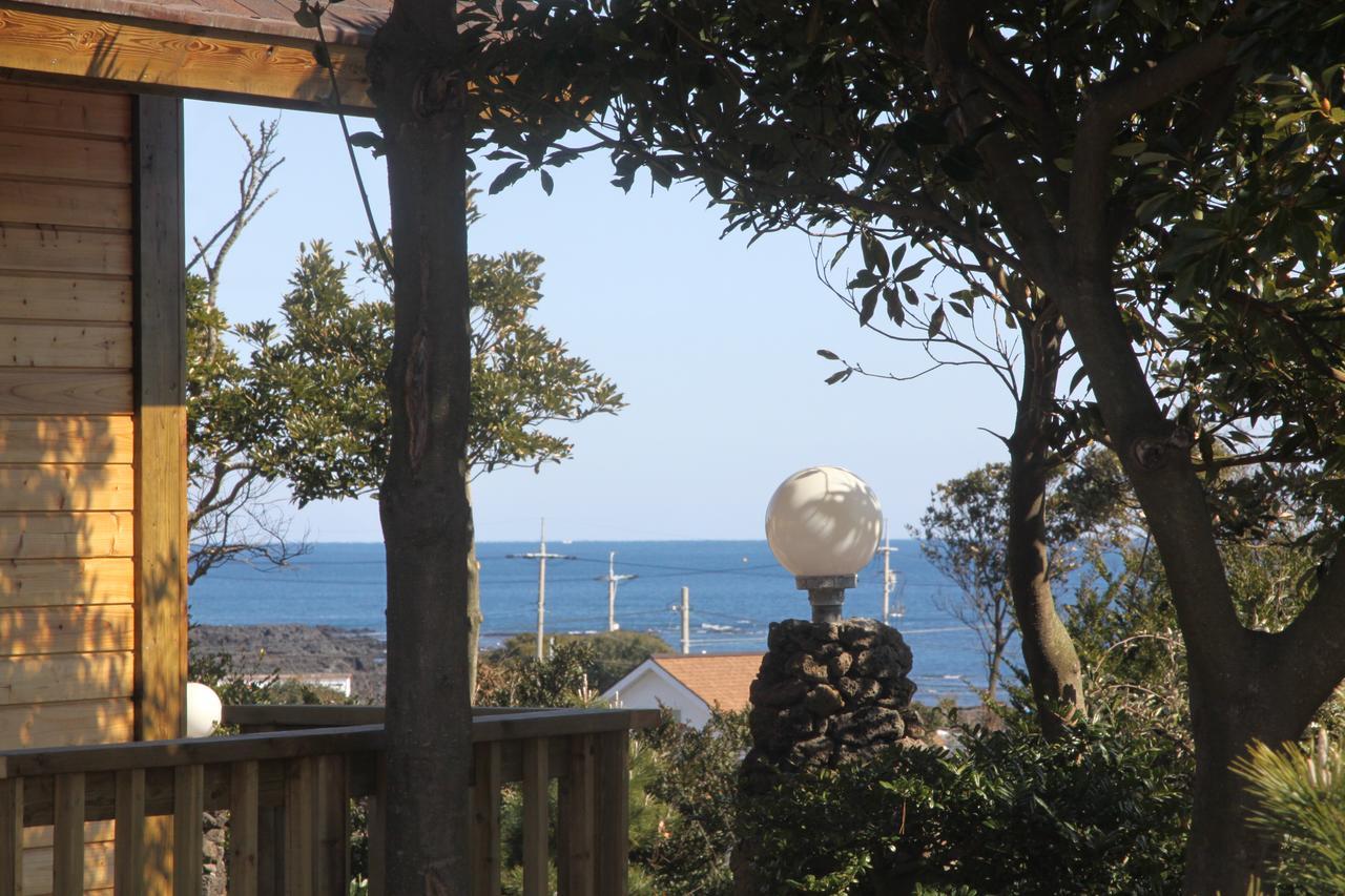 Jeju Bille Log Pension Согвипхо Экстерьер фото