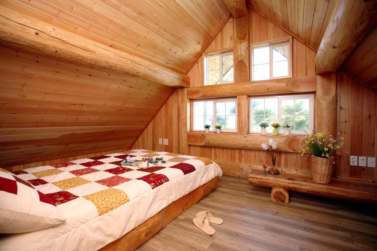 Jeju Bille Log Pension Согвипхо Экстерьер фото